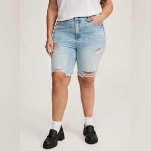 Torrid Perfect Bermuda High-Rise Denim Short
